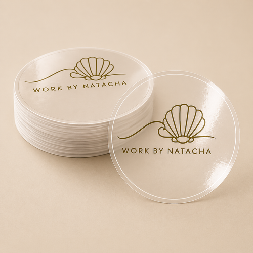 Logo Stickers Glossy Transparente