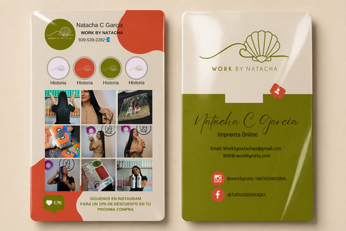 Glossy Insta Cards (Dos caras)
