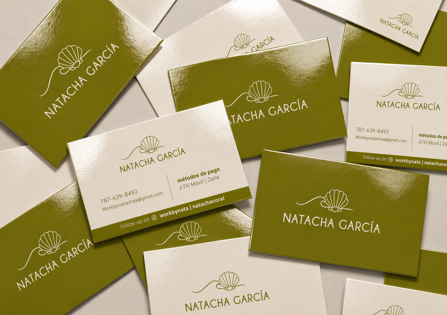 Tarjetas de Presentación Glossy (Dos caras)